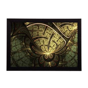 Green Abstract Satin Matt Texture UV Art Painting 1