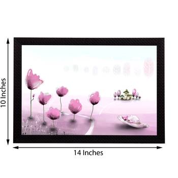 Pink Floral Satin Matt Texture UV Art Painting 2