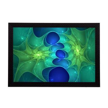 Blue Abstract Satin Matt Texture UV Art Painting 1