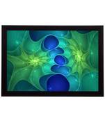 Blue Abstract Satin Matt Texture UV Art Painting