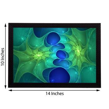 Blue Abstract Satin Matt Texture UV Art Painting 3