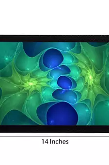 Blue Abstract Satin Matt Texture UV Art Painting