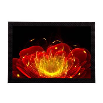 Neon Flower Satin Matt Texture UV Art Painting 1