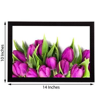 Pink Floral Satin Matt Texture UV Art Painting 3