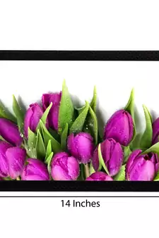 Pink Floral Satin Matt Texture UV Art Painting