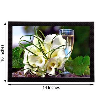 White Bouquet Satin Matt Texture UV Art Painting 3