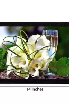 White Bouquet Satin Matt Texture UV Art Painting