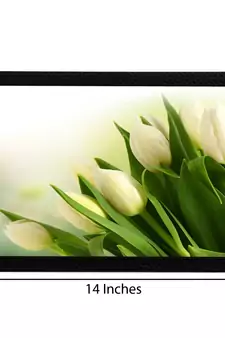 Beautiful White Flowers Satin Matt Texture UV Art Painting