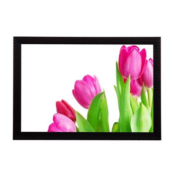 Floral Pink Satin Matt Texture UV Art Painting 1