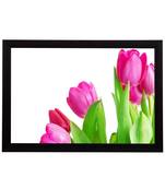 Floral Pink Satin Matt Texture UV Art Painting