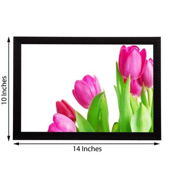 Floral Pink Satin Matt Texture UV Art Painting 2