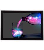 Neon Water & Bottle Satin Matt Texture UV Art Painting