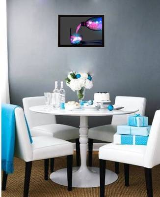 Neon Water & Bottle Satin Matt Texture UV Art Painting 2