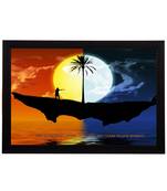 Sunset & Night Satin Matt Texture UV Art Painting