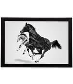 Horses Satin Matt Texture UV Art Painting