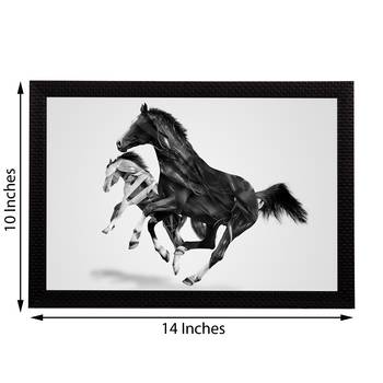 Horses Satin Matt Texture UV Art Painting 3