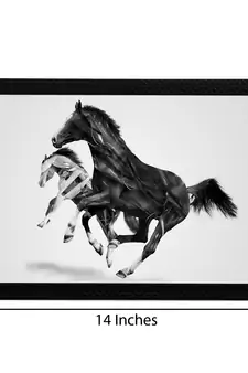 Horses Satin Matt Texture UV Art Painting
