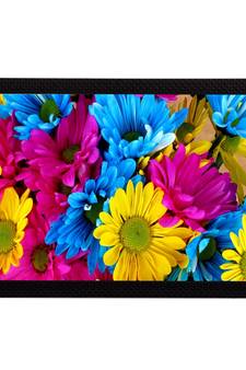 Tri Color Floral Satin Matt Texture UV Art Painting