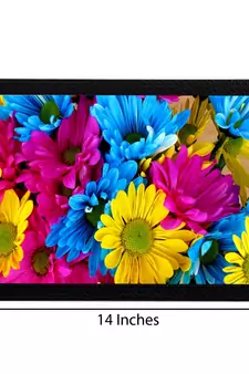 Tri Color Floral Satin Matt Texture UV Art Painting