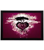 Heart Satin Matt Texture UV Art Painting
