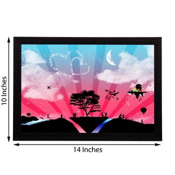 Pink Blue & Love Satin Matt Texture UV Art Painting 2