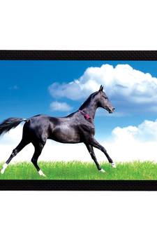 Black Horse Satin Matt Texture UV Art Painting