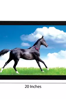 Black Horse Satin Matt Texture UV Art Painting