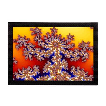Yellow Abstract Satin Matt Texture UV Art Painting 1