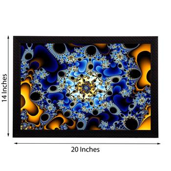 Blue Abstract Satin Matt Texture UV Art Painting 2
