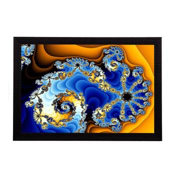 Dual Color Abstract Satin Matt Texture UV Art Painting 1