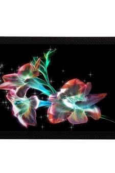 Neon Floral Satin Matt Texture UV Art Painting
