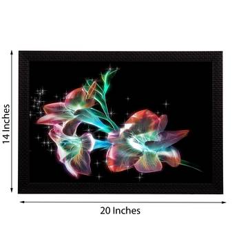 Neon Floral Satin Matt Texture UV Art Painting 2