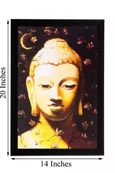 Spiritual Lord Buddha Matt Textured UV Art Painting