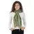Dark Green & Multicolor Striped Acrylic Stole