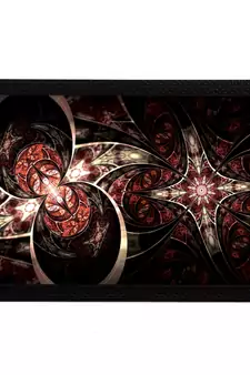 Black Abstract Satin Matt Texture UV Art Painting