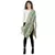 Dark Green & Multicolor Striped Acrylic Stole