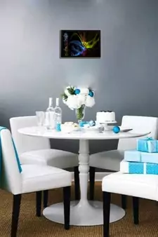 Neon Color Abstract Satin Matt Texture UV Art Painting