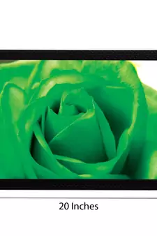 Green Floral Satin Matt Texture UV Art Painting