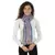 Dark Navy & Multicolor Striped Acrylic Stole