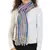 Dark Navy & Multicolor Striped Acrylic Stole