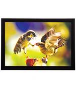 Playful Birds Satin Matt Texture UV Art Painting