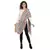 Black & Multicolor Striped Acrylic Stole
