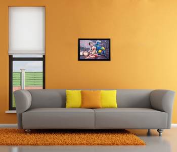Radha Krishna Matt Textured UV Art Painting 2