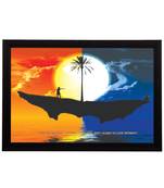 Evening & Night View Satin Matt Texture UV Art Painting