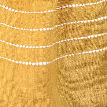 Mustard Striped Viscose Rayon Stole 5