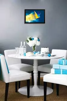 Flying Bird Satin Matt Texture UV Art Painting
