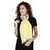 Yellow & Cherry Cotton Striped Woven Design Stole
