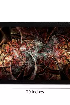 Brown Abstract Satin Matt Texture UV Art Painting