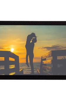 Sunset Love Satin Matt Texture UV Art Painting