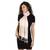 Peach & Multicolor Viscose Rayon Striped Woven Design Stole
